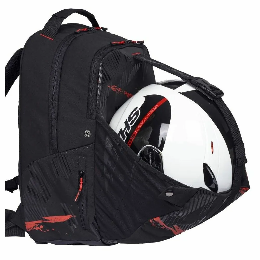 BAGSTER sac à dos moto scooter STREAM 30L noir-rouge - XSD281