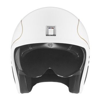 NOX vintage jet helmet moto scooter NEXT STARTER gloss white