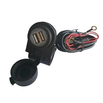 CHAFT double port USB pour guidon moto scooter - IN791