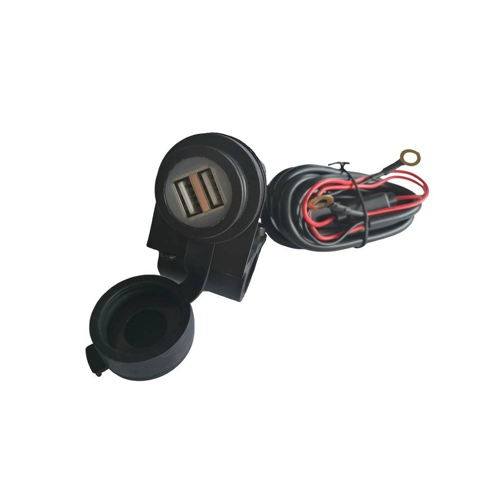 CHAFT double port USB pour guidon moto scooter - IN791