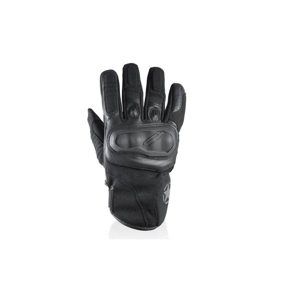 HARISSON gants STATON cuir & textile moto scooter été homme EPI noir