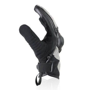 HARISSON gants STATON cuir & textile moto scooter été homme EPI noir-gris