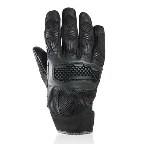 HARISSON gants BEL AIR cuir & textile moto scooter été homme EPI noir
