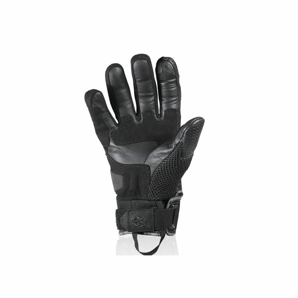 HARISSON gants BEL AIR cuir & textile moto scooter été homme EPI noir