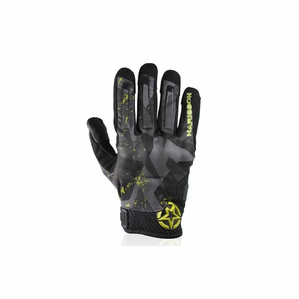 HARISSON gants SCORE textile sport moto scooter été homme EPI noir-fluo