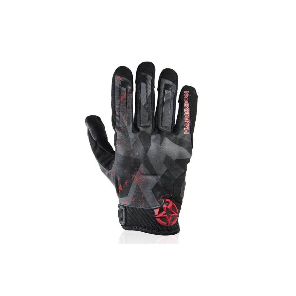 HARISSON gants SCORE textile sport moto scooter été homme EPI noir-rouge