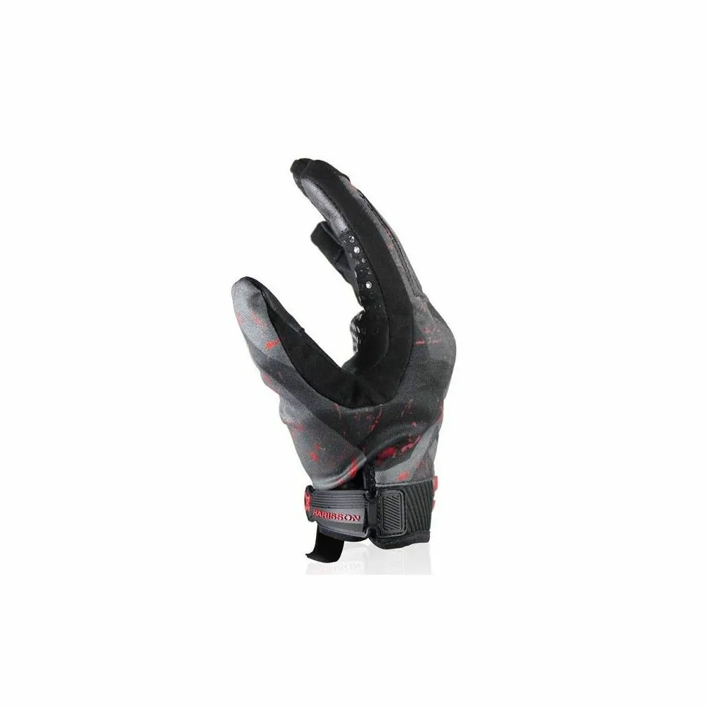 HARISSON gants SCORE textile sport moto scooter été homme EPI noir-rouge