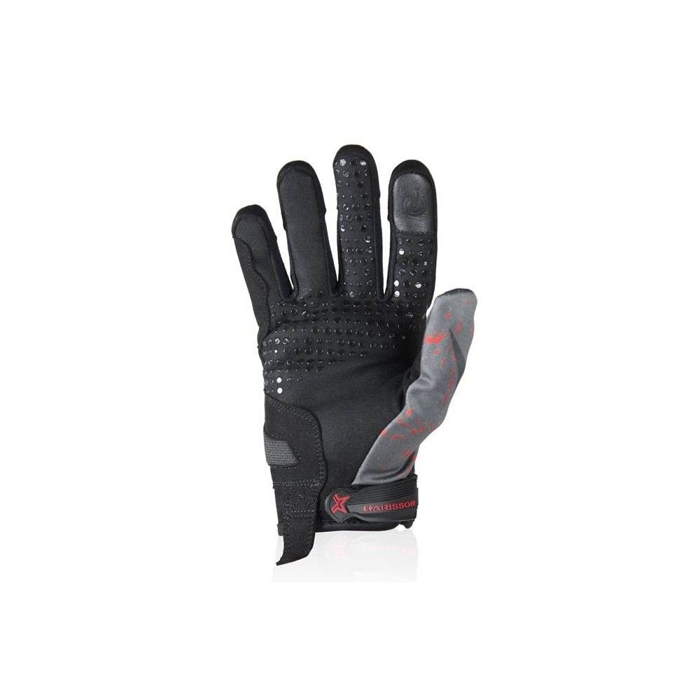 HARISSON gants SCORE textile sport moto scooter été homme EPI noir-rouge