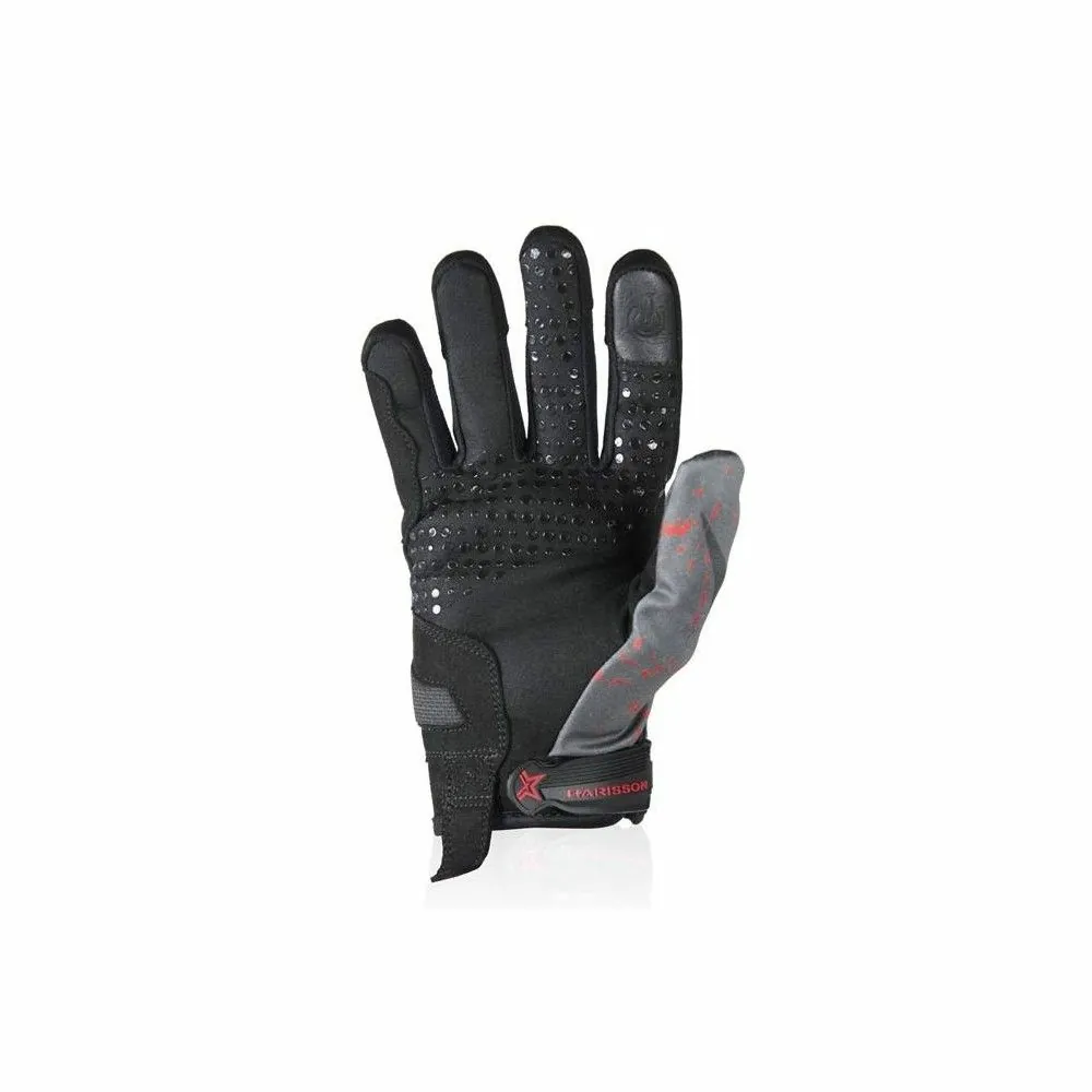 HARISSON SCORE man summer motorcycle scooter textile gloves EPI black-red