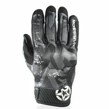 HARISSON SCORE man summer motorcycle scooter textile gloves EPI black-white