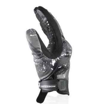 HARISSON SCORE man summer motorcycle scooter textile gloves EPI black-white
