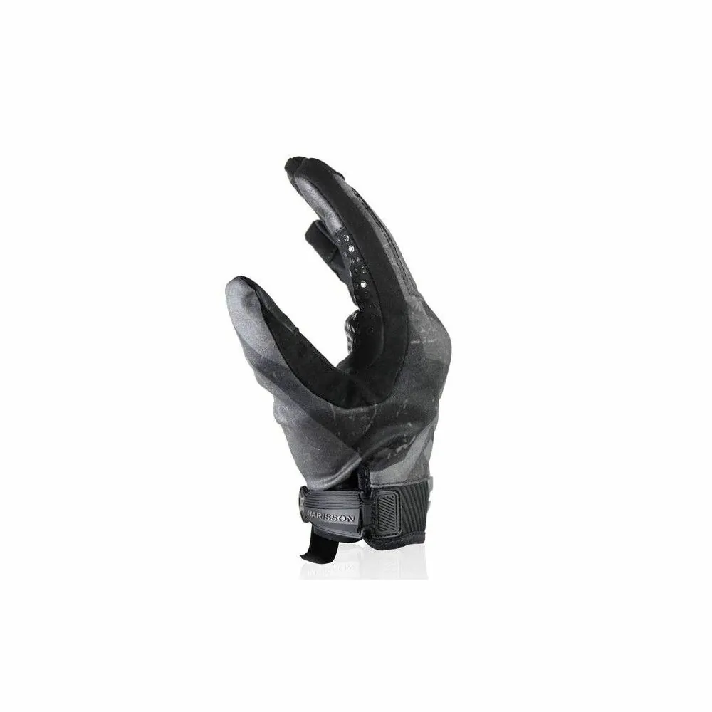 HARISSON SCORE man summer motorcycle scooter textile gloves EPI black-grey