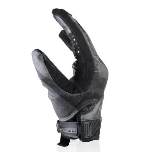 HARISSON SCORE man summer motorcycle scooter textile gloves EPI black-grey