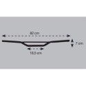 CHAFT ACIER ECO steel universal handlebars BLACK for motorcycle