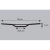 CHAFT guidon ACIER ECO universel NOIR pour moto - IN51
