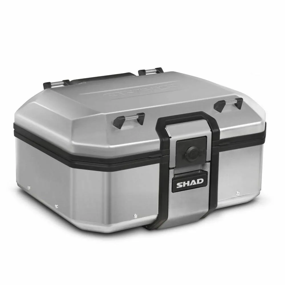 ACSUD SACIM  TOP CASE MOTO COOCASE X3 ALUMINIUM SERIES 60 LITRES GRIS  (LIVRE AVEC PLATINE)