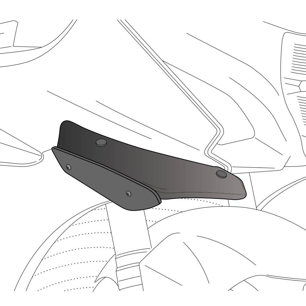 PUIG kit ailerons carénage Downforce Honda CBR1000RR FIREBLADE / SP / SP 2 / 2017 2019 ref 9729