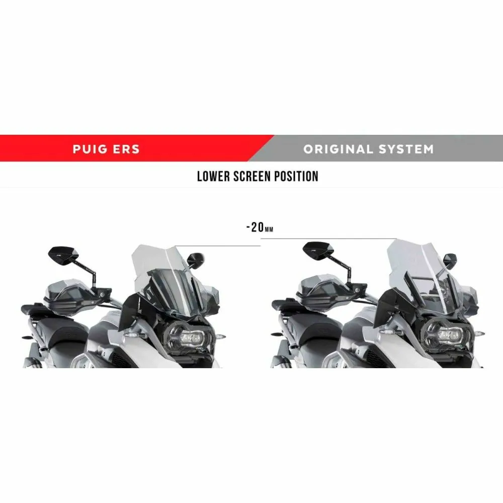 PUIG Système bulle électrique réglable (E.R.S) BMW R1200 GS / R1250 GS / ADVENTURE  / EXCLUSIVE  / RALLYE  2013 2024 - 9718
