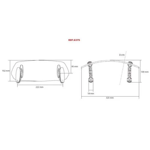 puig-visiere-multi-reglages-clip-on-grand-format-32-x-10-cm-adaptable-sur-bulle-pare-brise-ref-6375