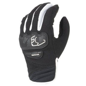 BERING YORK man textile summer motorcycle scooter gloves black-white BGE452