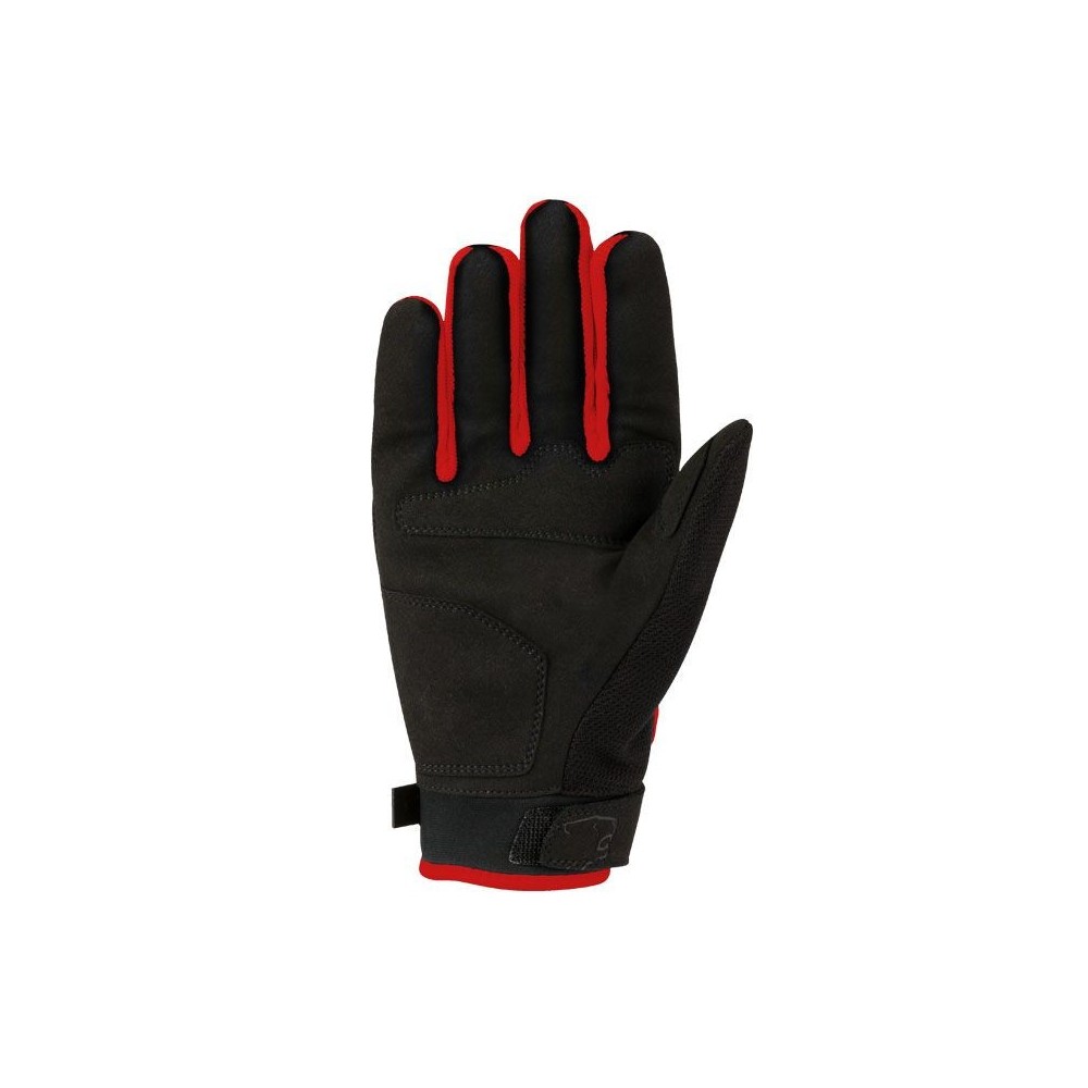 BERING gants textile YORK moto scooter été homme noir-rouge BGE451