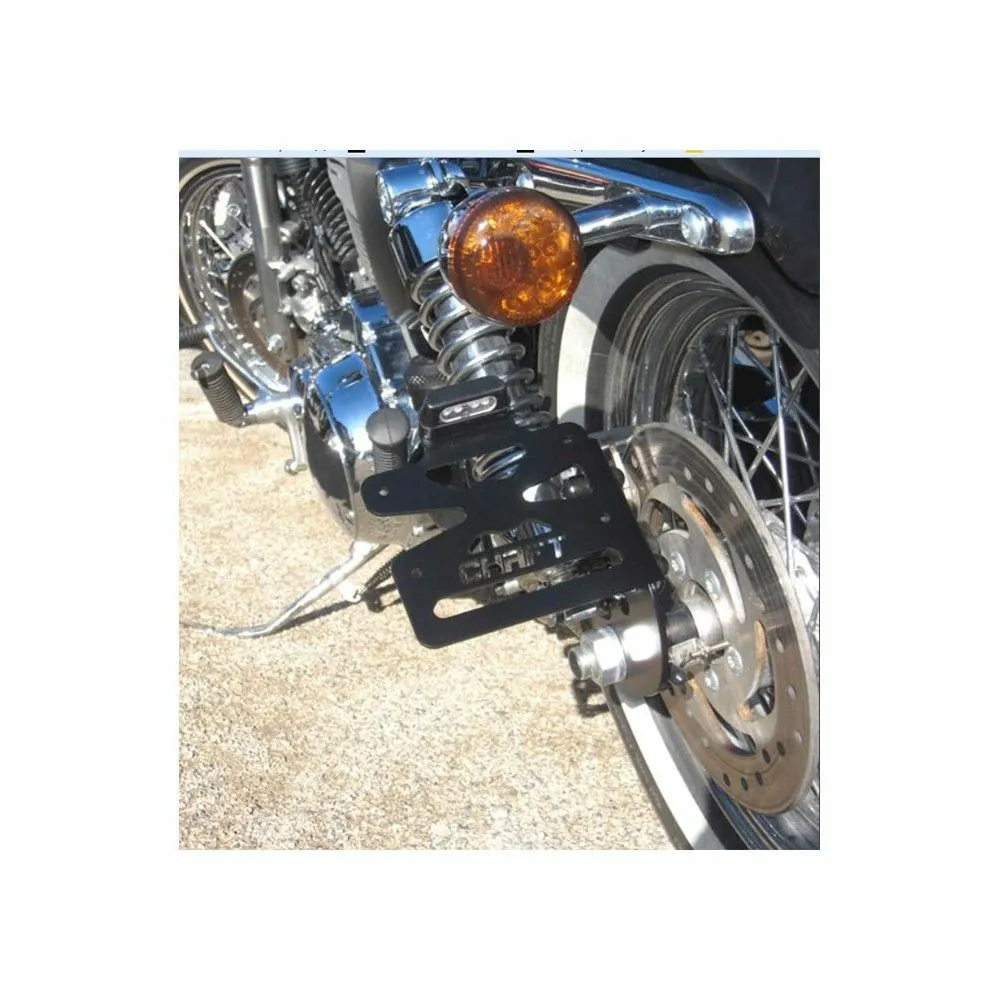 CHAFT support de plaque universel latéral réglable pour moto HARLEY INDIAN YAMAHA - UL721