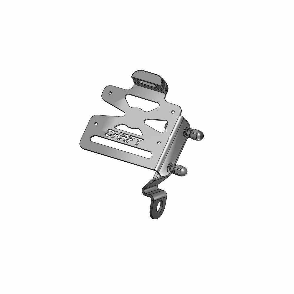 CHAFT support de plaque universel latéral réglable VICTORY pour moto - UL731