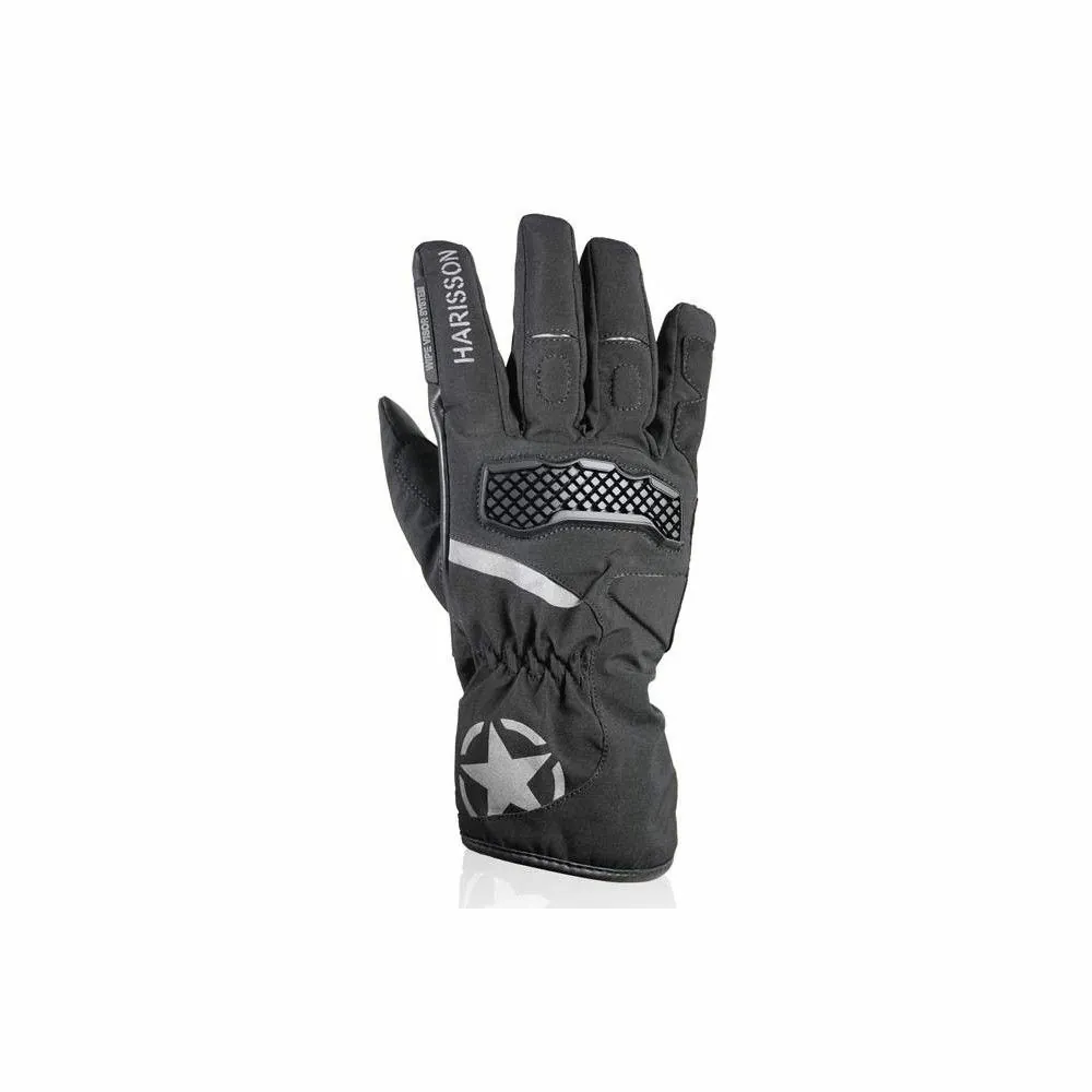 HARISSON MAYFAIR man mid-season motorcycle scooter waterproof leather & textile gloves EPI