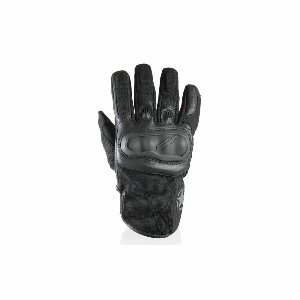 HARISSON STATON WP man mid-season motorcycle scooter waterproof leather & textile gloves EPI