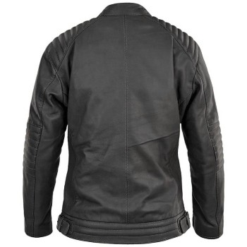 DG motorcycle LADY CHESTER all-seasons woman vintage leather jacket black PROMO
