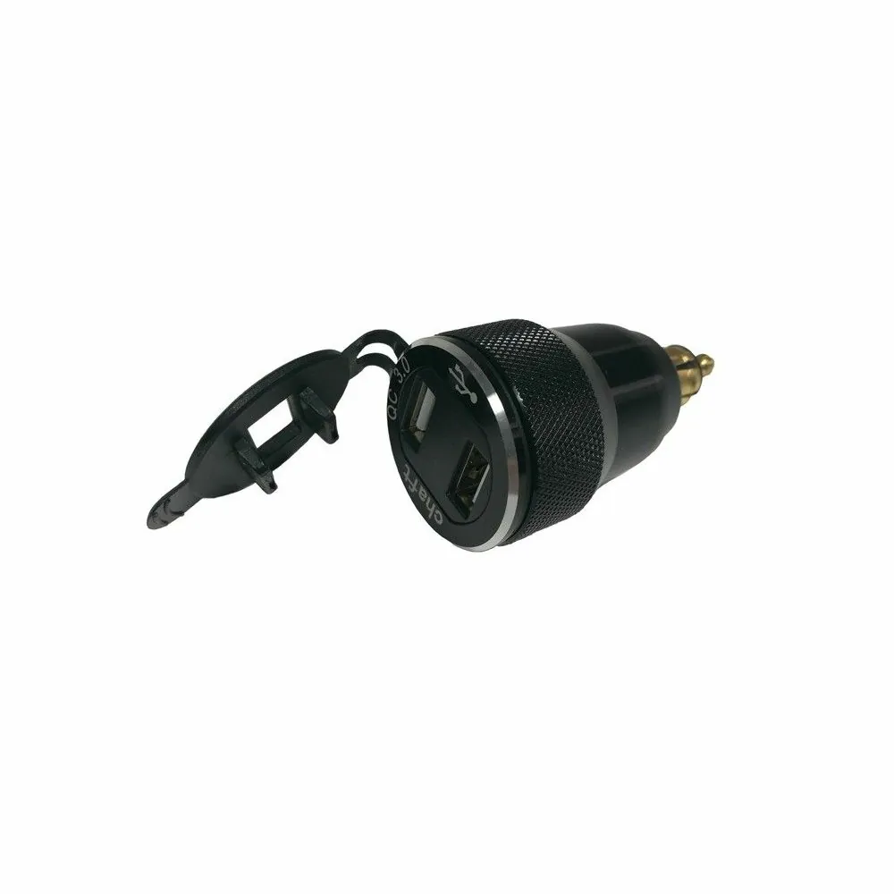 CHAFT dual USB QC3.0 smartphone gps adaptor for motorcycle scooter handlebars - IN789