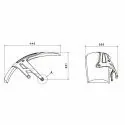 PUIG Rear mudguard BMW R1200 GS / ADVENTURE / EXCLUSIVE / RALLYE  / 2013 2017 - 6352
