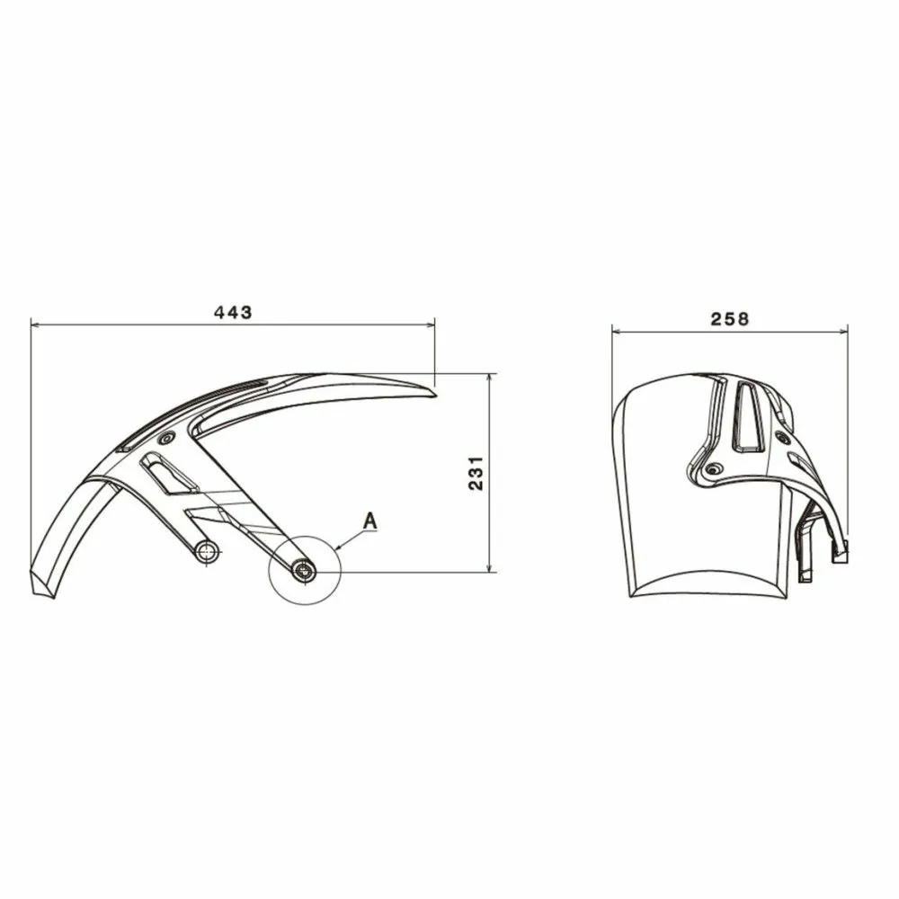 PUIG Garde Boue AR lèche roue BMW R1200 GS / ADVENTURE / EXCLUSIVE / RALLYE  / 2013 2017 - 6352
