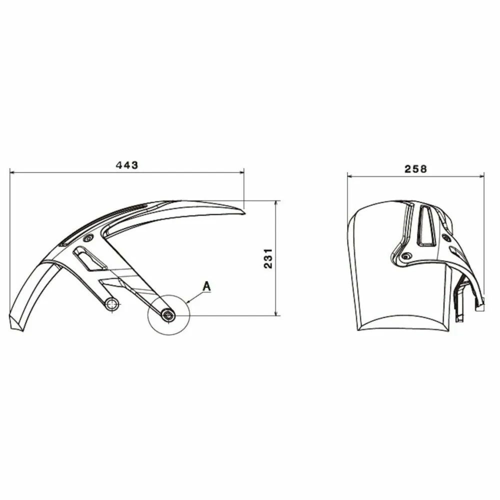 PUIG Garde Boue AR lèche roue BMW R1200 GS / R1250 GS / ADVENTURE / HP / RALLY / EXCLUSIVE  / 2018 2024 - 1947