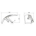 PUIG Garde Boue AR lèche roue BMW R1200 R / RS / 2015 2017 - 7682