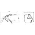 PUIG Garde Boue AR lèche roue BMW R1200 R RS / R1250 R RS / 2019 2024 ref 3503