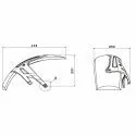 PUIG Rear mudguard BMW R1200 R RS / R1250 R RS / 2019 2025 - 3503