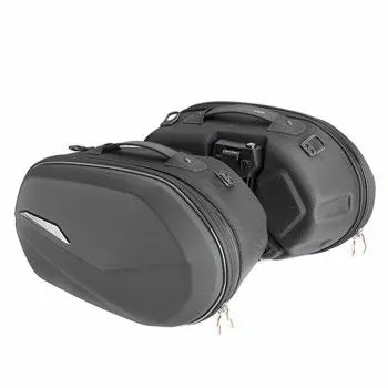 GIVI paire de sacoches cavalières rigides ST609 EASYLOCK moto scooter GT extensibles de 2x25L