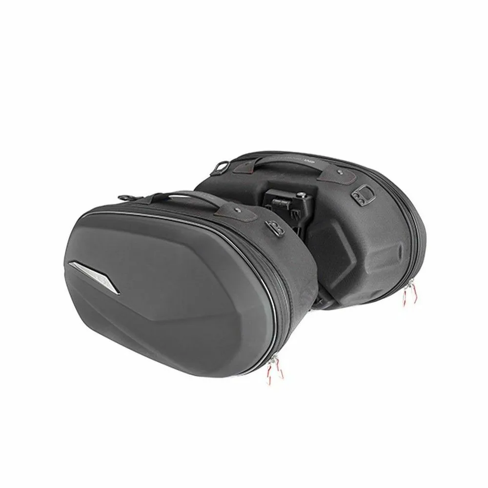 GIVI paire de sacoches cavalières rigides ST609 EASYLOCK moto scooter GT extensibles de 2x25L