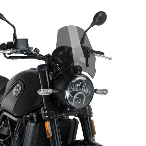 PUIG SPORT wind deflector BENELLI LEONCINO 500 / LEONCINO TAIL / 2016 2025 ref 9747