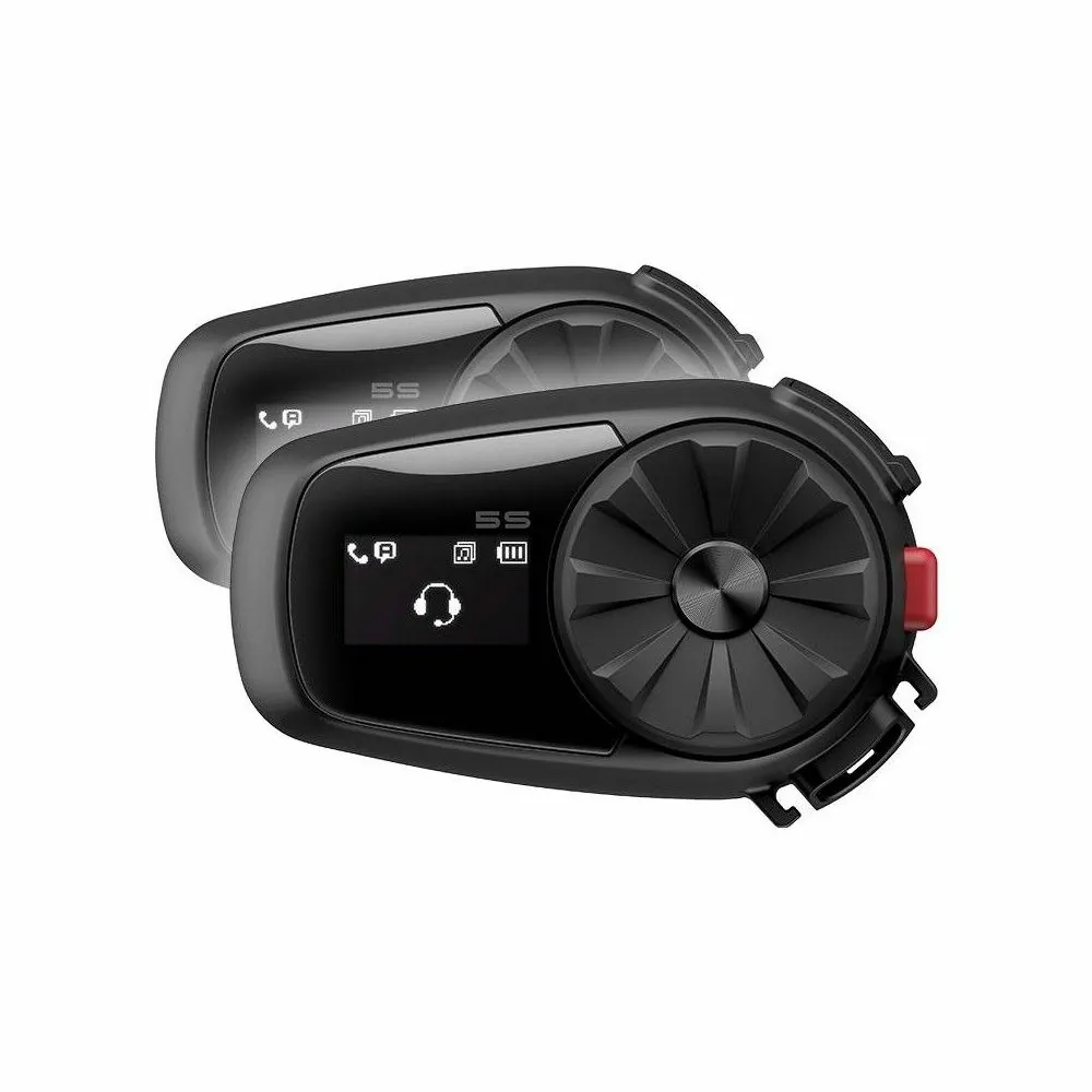 SENA 5S duo kit téléphone bluetooth 5.0 MP3 GPS radio FM universel pour 2 casques moto
