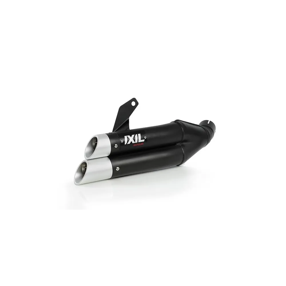 IXIL Honda CBR 300 R / 2015 2020 double silencer L3X BLACK NOT APPROVED ref XH 6327 XB