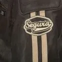 SEGURA motorcycle VENTURA vintage all seasons man leather waterproof jacket brown-beige SCB1494