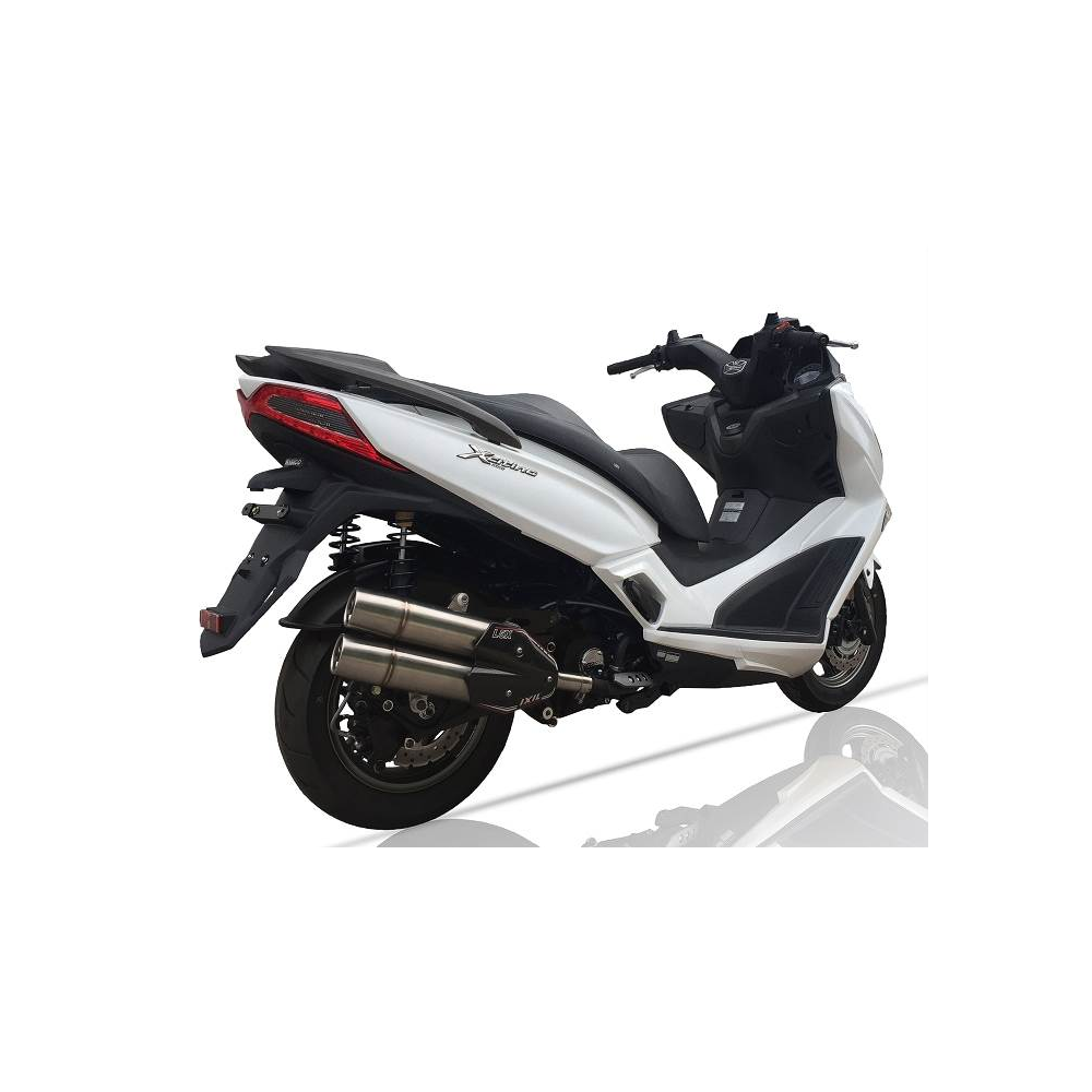 IXIL KYMCO XCITING 300 2008 to 2011 double silencer L5X NOT APPROVED ref XK 0330 XS