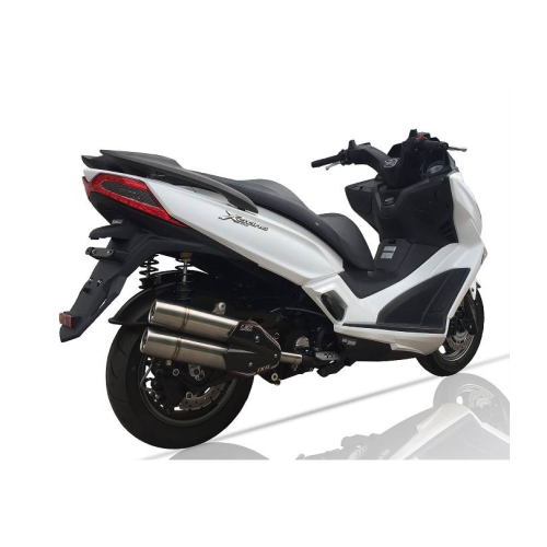 IXIL KYMCO XCITING 300 2008 à 2011 pot d'échappement double sortie L5X NON HOMOLOGUE ref XK 0330 XS