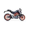 IXIL KTM DUKE 390 / 2012 2016 double silencer L3X BLACK NOT APPROVED ref XM 3352 XB