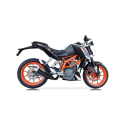 IXIL KTM DUKE 390 / 2012 2016 pot d'échappement double sortie L3X BLACK NON HOM XM3352XB