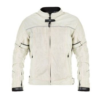 DG blouson moto été textile femme LADY MERCURY beige PROMO