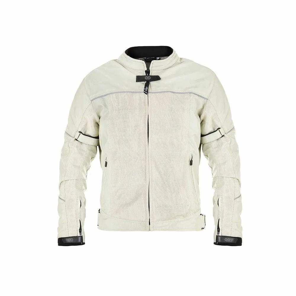 DG blouson moto été textile femme LADY MERCURY beige PROMO