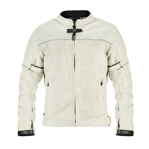 DG blouson moto été textile femme LADY MERCURY beige PROMO